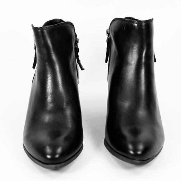 FRYE Women's Judith Double Zip Bootie Leather Ankle Boot in Black Size 10M - Picture 2 of 11